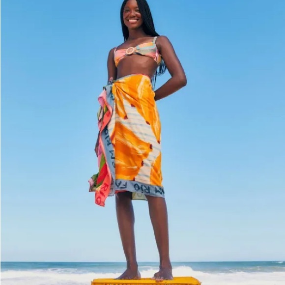 Farm Rio Colorful Fruit Scarf - Picture 1 of 8